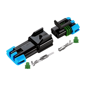 Conector impermeable automotriz Delphi de 2 pines, enchufe macho hembra para Sensor de temperatura 2/21 - Product Image 1