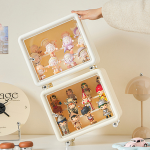 XJHダストモイスチャー透明アクリルディスプレイボックスドア付きレゴコレクティブルアクションフィギュアデスクディスプレイ用ポップマートドール - Product Image 6