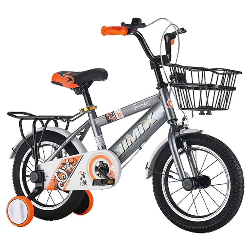 Bicicletta per bambini personalizzata per bambini di 7 anni con forcella e pedale in acciaio disponibile in rosso blu giallo verde