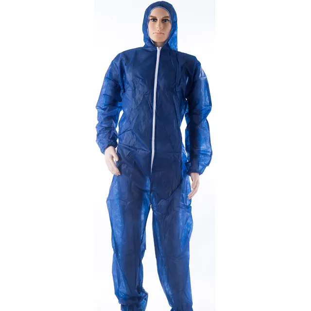 Junlong tek kullanımlık SF lacivert koyu mavi iş tulumu tulum takım elbise tipi 5/6 toptan için