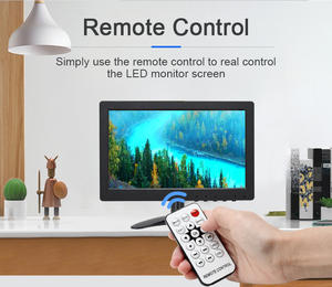 Pantalla panorámica Ips Ahd, Monitor Lcd de 9 pulgadas con entrada de Tv Hdmi