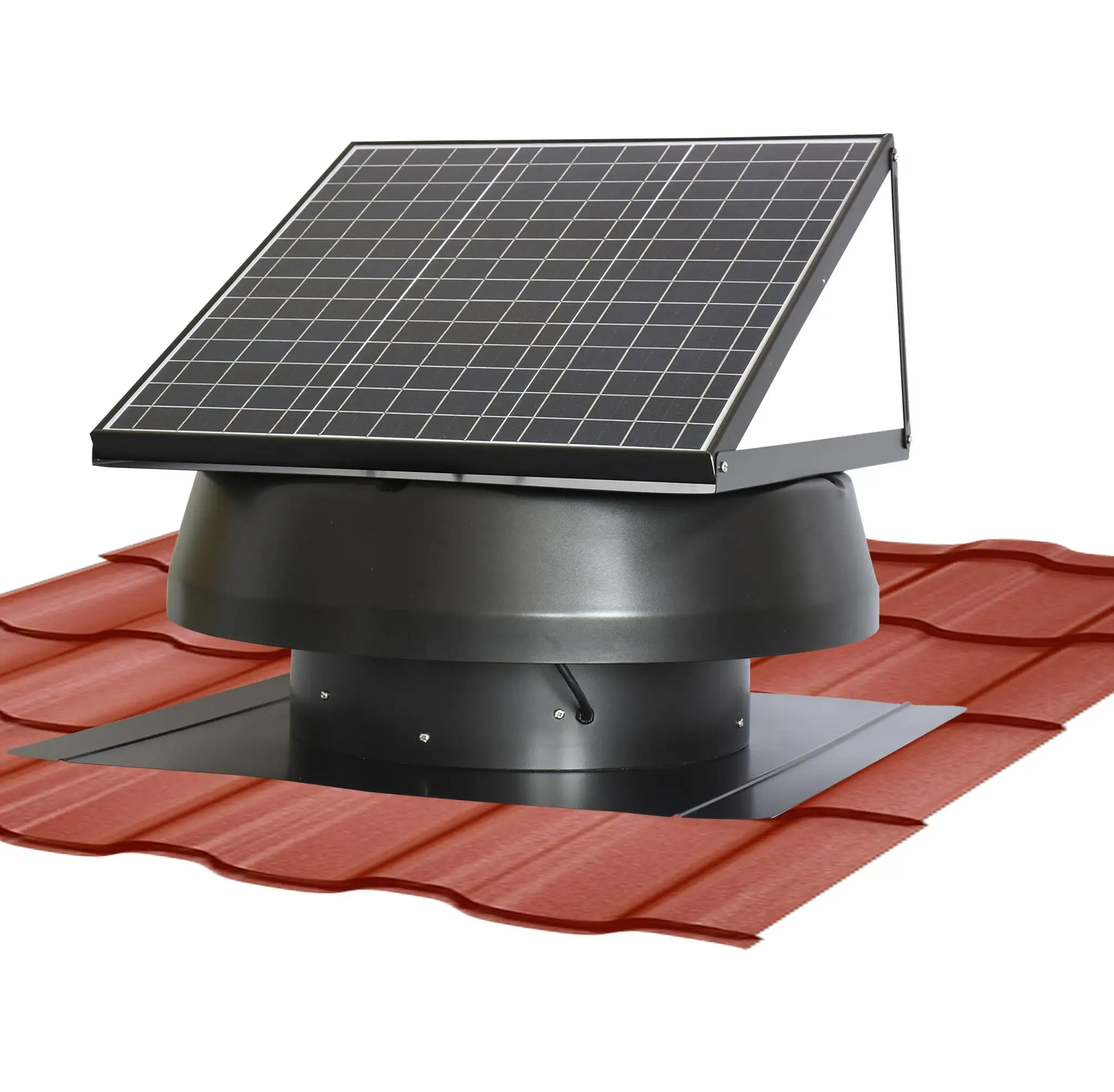 fan air extractor 60W solar powered industrial roof kitchen smoke extractor fan patent design roof air exhaust fan