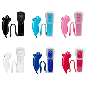 Joypad del telecomando Wireless 2 in 1 per il controllo del gioco di Wiis Nunchuck Built-in Motion Plus per Wiis U gamepad Joystick - Product Image 1