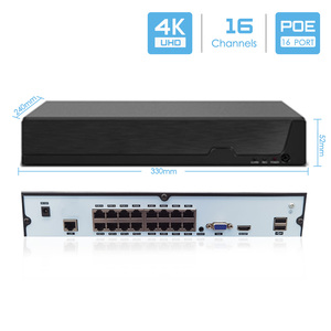 16CH Smart AI Network Turret Full Color 3MP 5MP 8MP Ip Cctv Cámaras DE SEGURIDAD Set 4K POE NVR Kit Sistema de monitoreo de 16 canales - Product Image 3