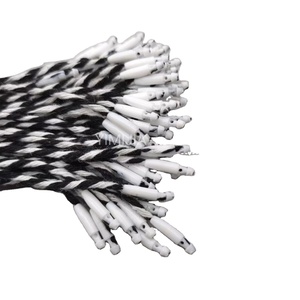 Hang <strong>Tag</strong> <strong>String</strong> <strong>Loop</strong> Hangtag <strong>String</strong> Cotton Seal Lock <strong>String</strong> Garment Black&amp;white Color Bullet Cotton Rope Hanging Grain - Product Image 5