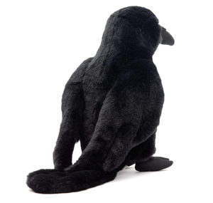 Yaratıcı simülasyon peluş siyah karga bebek sevimli doldurulmuş hayvan oyuncak üreticisi toptan kuş peluş oyuncak her iki ayak üzerinde durabiliriz - Product Image 4