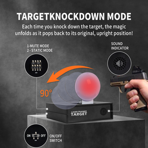 Laser thông minh Laser chụp Đồ chơi mô hình tự động phục hồi Flip-up trở lại mục tiêu đào tạo nhựa mục tiêu - Product Image 2