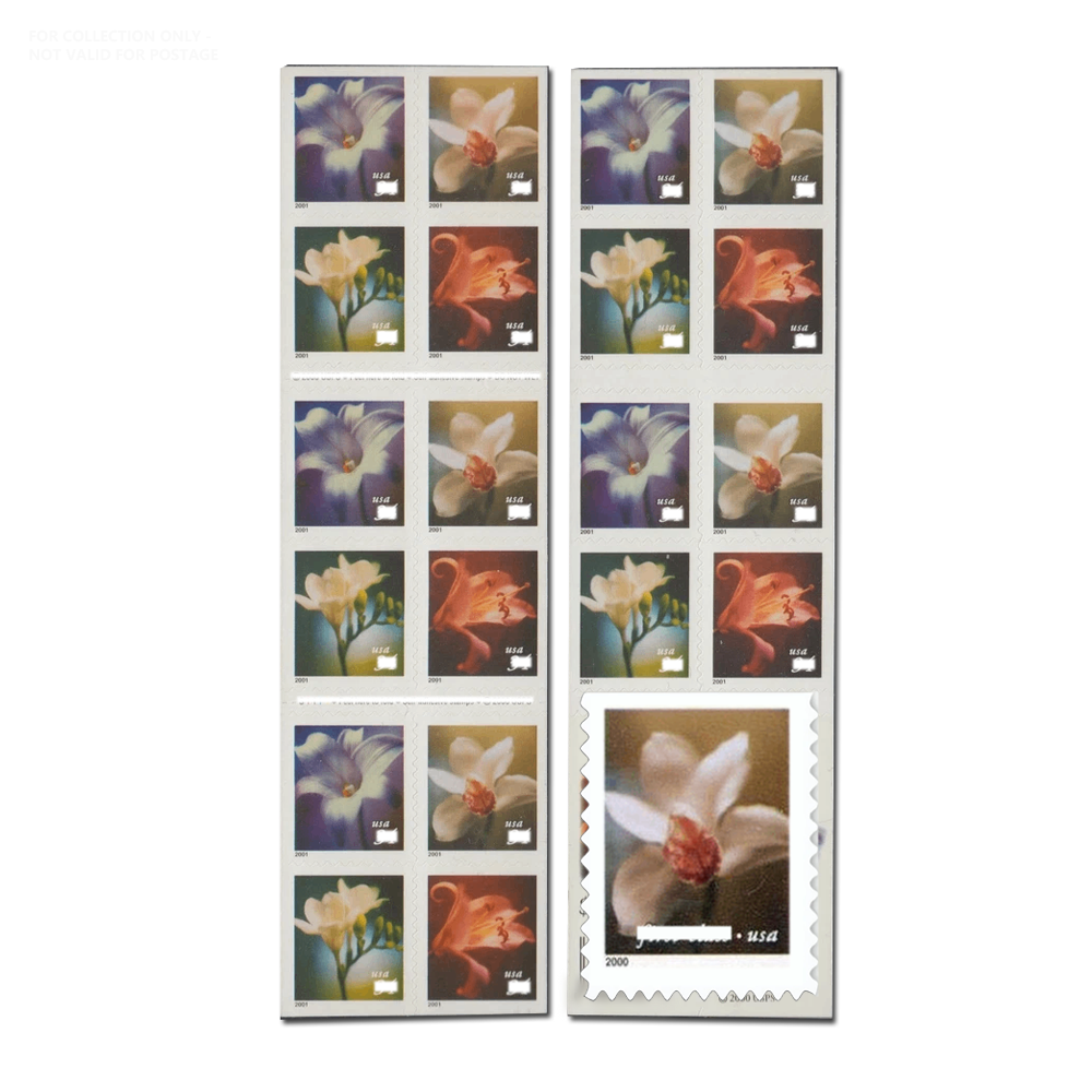 Blanco Y86 2000 34c Autoadhesivo Cuatro Flores