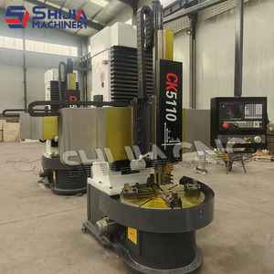 CK5126 Single Slant Bed 220V Heavy-Duty Automático Vertical CNC Tornos Máquina Siemens Fanuc Procesamiento de precisión para metal