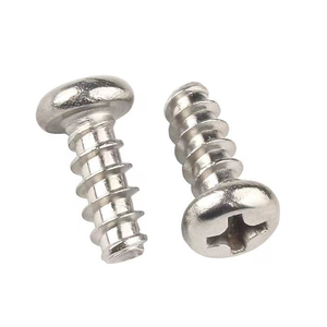304 316 410สแตนเลส #8x3/4 "High-LOW Phillips ข้ามหัวกลมขึ้นรูปสกรูกลิ้ง - Product Image 1