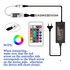 Magic Home Wi-Fi RGB/RGBW LED контроллер экшн-камера с Wi-Fi + RF 24-кнопочный пульт дистанционного управления для 5050 Светодиодные полосы IOS Android DC5-24v Alexa - Product Image 5