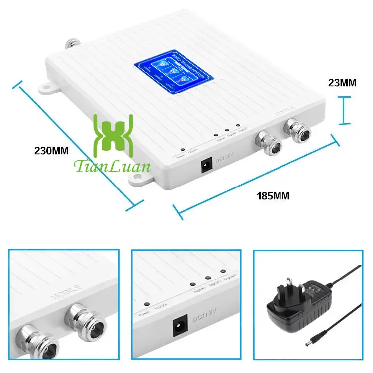 2021 Nieuwe Twee Connector Triband Mobiel Signaal Repeater Lte Netwerk Mobiele Signaal Booster 2G 3G 4G Signaal booster