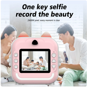 เครื่องพิมพ์พกพาขนาดเล็กแบบ2 in 1 200dpi เครื่องพิมพ์ฉลากติดทนความร้อนสำหรับเด็ก - Product Image 3