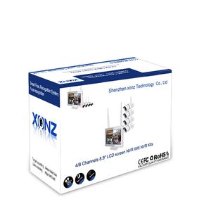Nvr kits de câmera de vigilância, 3mp 1080p, sistema com câmera sem fio para vigilância externa cctv