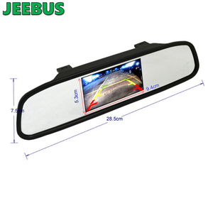 Cámara de marcha atrás con manija de puerta trasera Hilux con kit de espejo retrovisor de 4,3 pulgadas cámara de coche de respaldo de visión nocturna HD con sistema de Monitor - Product Image 5