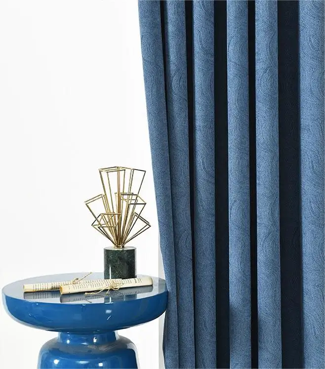 Hot Sale Jacquard Polyester Grommet Luxury Curtains for The Living Room Hotel Luxury Blackout Window