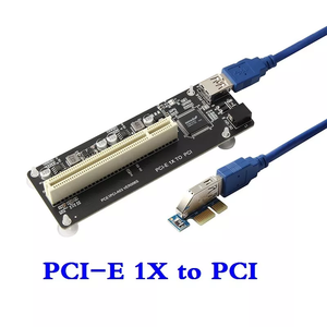 PCIE PCI-E PCI Express X1 a PCI Riser Card Bus Card Adaptador de alta eficiencia Convertidor USB 3,0 Cable para PC de escritorio ASM1083 Chip - Product Image 6