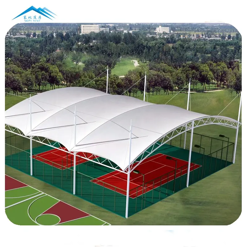 Wasserdichtes Membran struktur zelt wind beständiges Gewebe Zug sportplatz zelt für Tennis basketball fußball abdeckung sdach