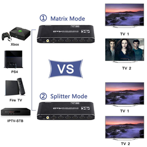 2.0矩阵4K 60Hz/30Hz HDMI兼容矩阵4x2开关分离器HDCP 2.2 4x2 sicther与音频HDTV PS4 - Product Image 3