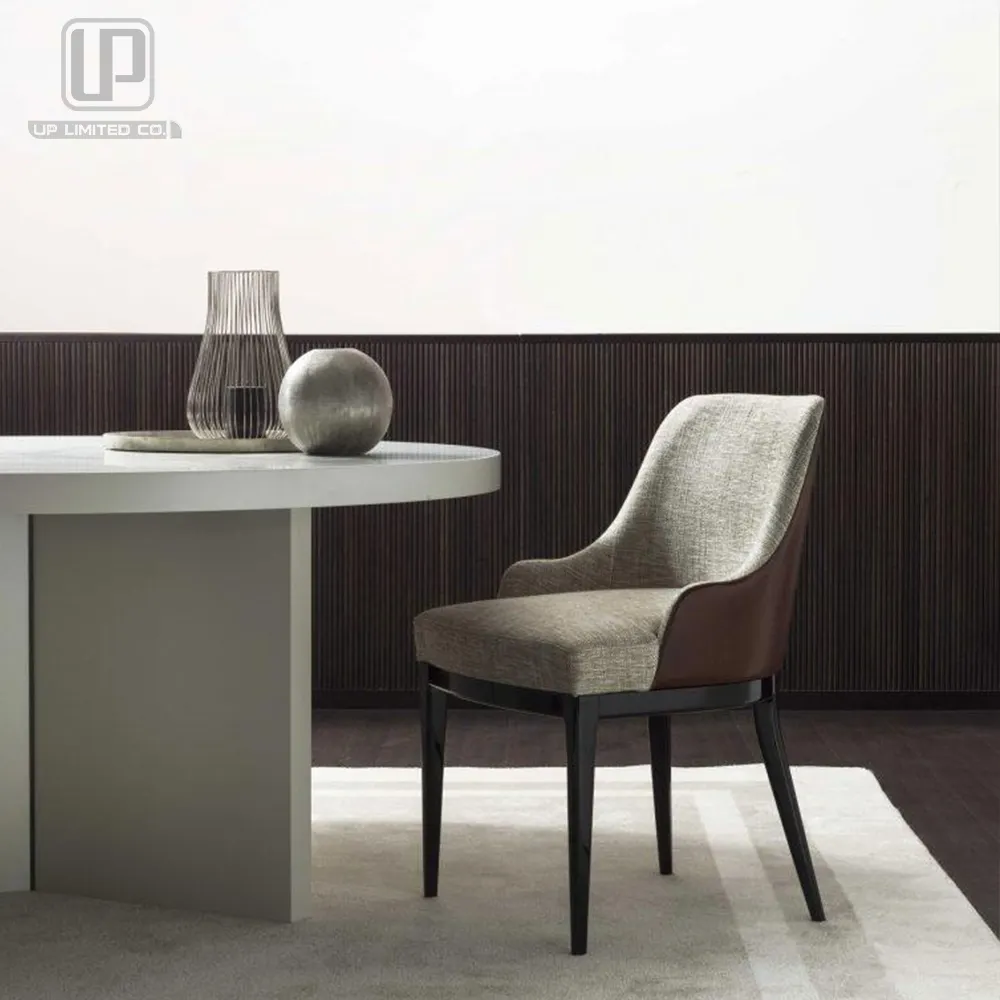 Updecors set di mobili per sala da pranzo alla moda europea sedia da pranzo moderna con rivestimento in tessuto