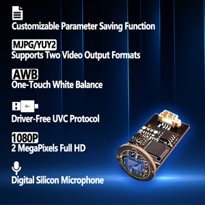 2MP 1080P 30FPS 1デジタルシリコンマイクFHD GC2053カスタマイズ可能USBカメラモジュールDS52M31 - Product Image 2