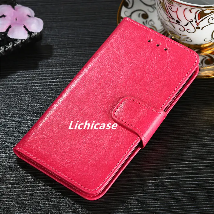 Lichicase casing ponsel Flip magnetik kulit Retro untuk Infinix Smart 4 penutup belakang anti-maling