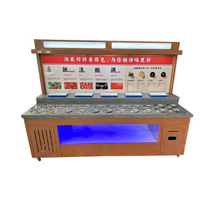 1.6M Tự Phục Vụ Lẩu Gia Vị Nền Tảng Trái Cây Rau Showcase Hiển Thị Mát Tủ Lạnh Lẩu Gia Vị Máy Làm Lạnh - Product Image 5