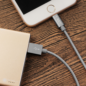 MFiグレー編組Usb AからiOS8ピンディスプレイポート電線データ充電携帯電話フレックスケーブル - Product Image 6