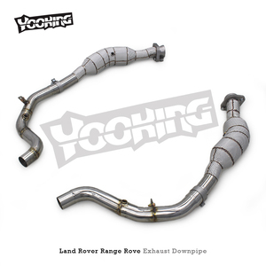 SS304 Catted Downpipe for Land Rover Range Rover 2009-2017 Best Exhaust <strong>Header</strong> Pipe Anti Corrosion Easy <strong>Installation</strong> With Sensor - Product Image 2