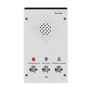 Intercomunicador de audio SIP Proolin Factory con control de acceso Red Poe de dos teclas-Intercomunicador IP