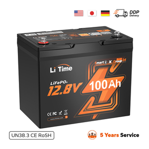 <strong>Free</strong> Shipping 12V 100Ah Group24 Bluetooth Lithium Li Ion Li-Ion Battery Pack for Marine Motor / Rv Ups / Household Solar System - Product Image 4