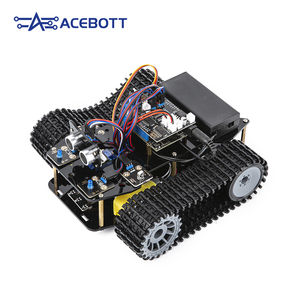 WiFi ESP32 4WD Smart Robot Tank Programmier bar für Arduino-kompatibles Kit mit Sensor modulen Coding Tutorials für Kinder Robotik