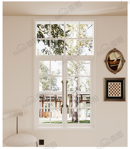 Thermal Break Aluminum Lattice <strong>Windows</strong> - French Retro Style, Windproof &amp; Soundproof, <strong>Ideal</strong> for European - Style Decoration - Product Image 2