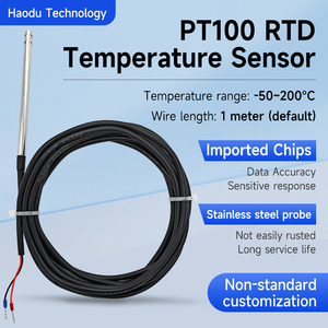 Transmisor de sensor de temperatura de platino industrial y de laboratorio PT1000 y PT1000 RTD Salida seleccionable - Product Image 3