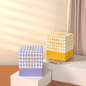 Wholesale Full Color Printing Scented Candles <strong>Box</strong> Custom Reusable Square Shape Candles <strong>Box</strong> Best Selling Checkerboard Gift <strong>Box</strong> - Product Image 5