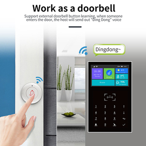 DAYTECH TUYA APP Control Sistema de alarma contra intrusos Pantalla táctil GSM Sistema de alarma antirrobo 433MHz Seguridad interior del hogar SMS WiFi - Product Image 3