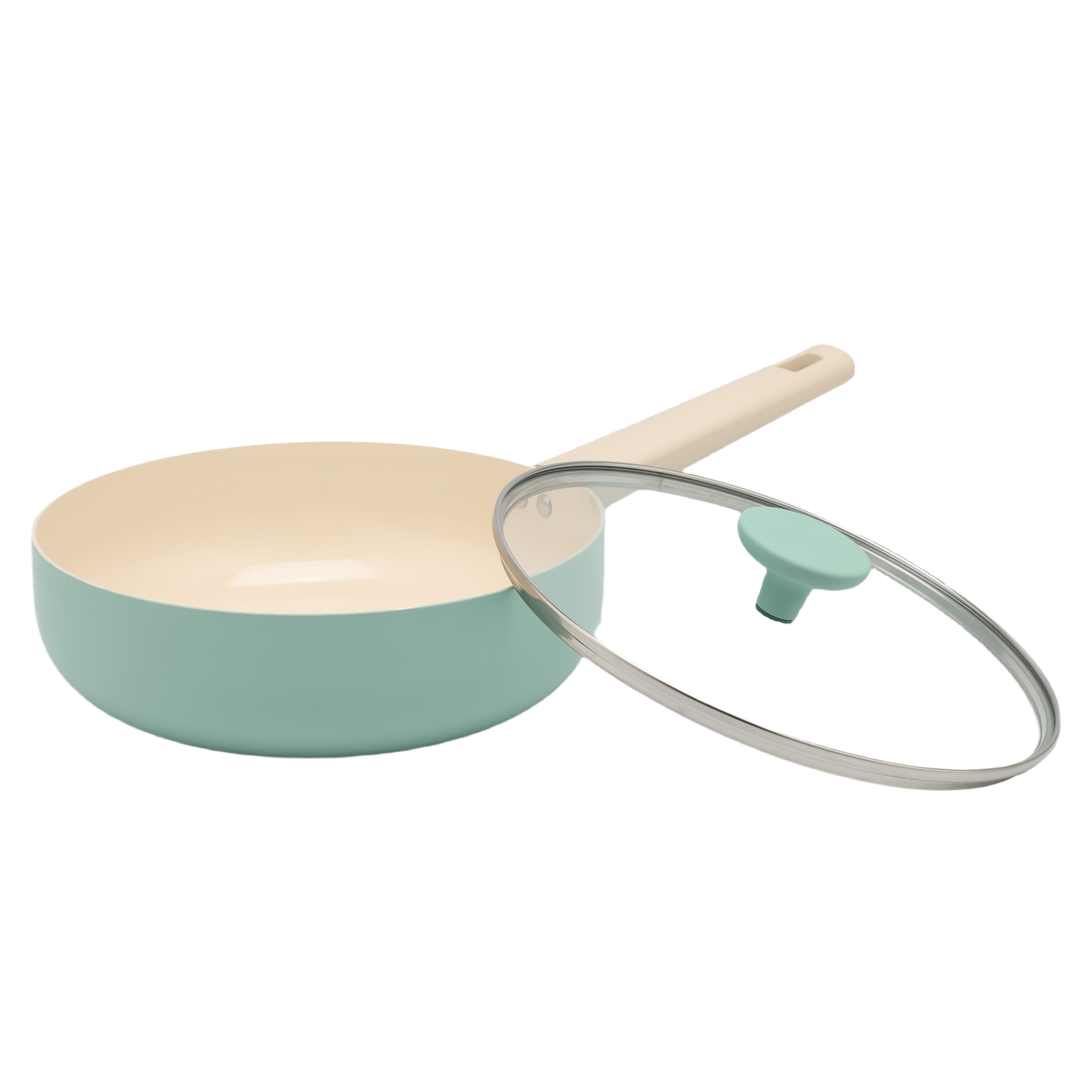 Sartén verde de 24 cm de profundidad