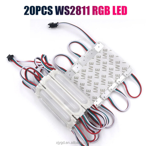 WS2811 5050 RGB LED striscia 20 pz 3led modulo DC12V IP65 impermeabile per la splendida decorazione di colore dei sogni e illuminazione pubblicitaria - Product Image 2