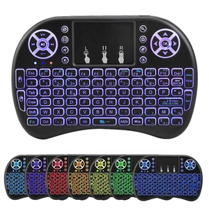 Noston OEM ODM Mini teclado inalámbrico I8 Universal 2,4G Control remoto IR aprendizaje retroiluminado Fly Air Mouse para palos de computadora - Product Image 5