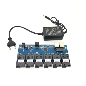 3A3B 6A 6B 6SC 2E hızlı Ethernet 10/100M anahtarı 6 Fiber Port SC 20KM 2 UTP RJ45 optik anahtarı PCBA kurulu güç kaynağı ile - Product Image 2