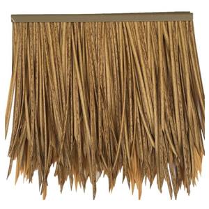 הסיטונאי סינתטי <span class=keywords><strong>pvc</strong></span> גג רעפים מוגן מפני אש דקל גלגול thatch מדמה מלאכותי מלאכותי