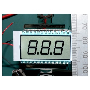 Produttore Personalizza Trasparente di Piccola Dimensione Cifre 7 Segmenti LCD Modulo Seriale Per La Temperatura e Misuratore di umidità - Product Image 2