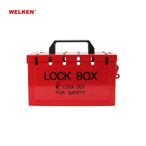 ロックグループロックボックス13 BD-8813透明目に見える赤い携帯用金属ロックボックス - Product Image 6