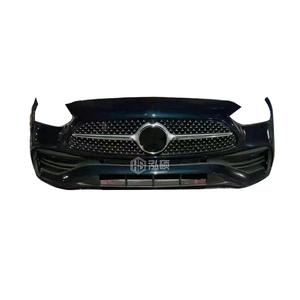 Tam Set araç dönüşüm kiti W206 W205 Facelift Bodykit ön dudaklar Mercedes Benz c-class W206 için ön tampon bakmak - Product Image 3