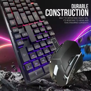 NEW Arrival High Quality Ergonomics Cheap Wholesale Mixing LED Computer Desktop Standard Gaming <strong>Keyboard</strong> and Mouse Combo - Product Image 5