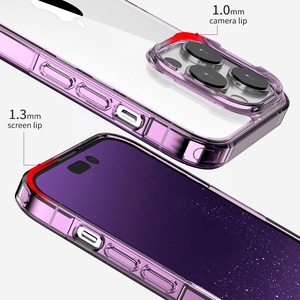 TENCHEN çevre dostu geri dönüşümlü tpu pc telefon kılıfı kabuk özel şeffaf şeffaf telefon iPhone kılıfları - Product Image 4