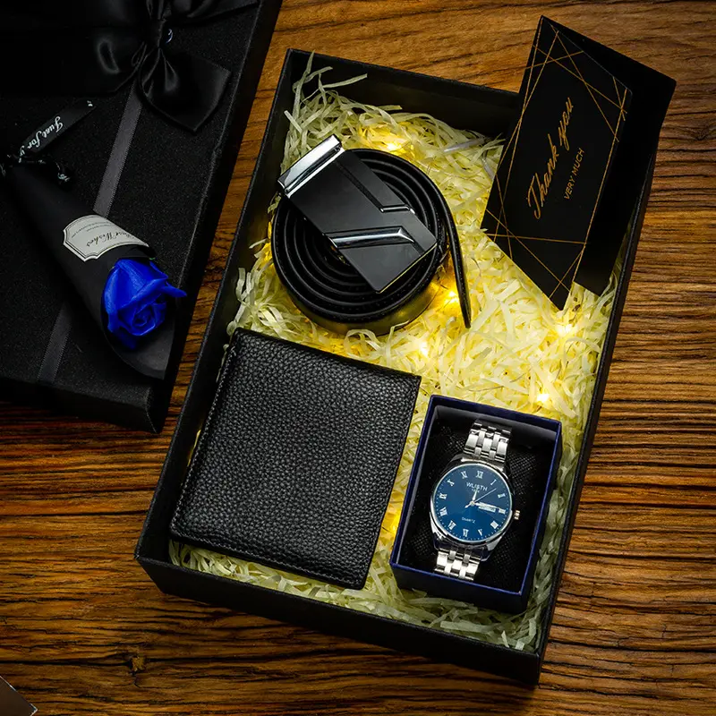 Set di orologi di compleanno da uomo regalo per il marito del ragazzo papà set regalo di alta qualità per le piccole imprese regali promozionali per regali di profumo