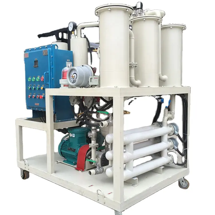 Refinería de aceite lubricante reciclar máquina de filtración de aceite lubricante de aceite hidráulico