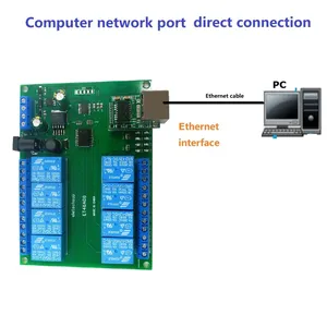 8Ch rete Ethernet RS485 modulo relè multifunzione Modbus Slave RTU TCP/IP scheda interruttore UART per controllo industriale PLC - Product Image 3