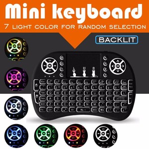 Mini Teclado retroiluminado inalámbrico I8 de 2,4 GHz con panel táctil Air Fly Mouse para Android TV Box interfaz USB - Product Image 2